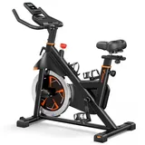 Merach Leises Magnetischer Heimtrainer, Fitnessbike für Zuhause mit Lcd, Tablet-Halter, 0–100 % Widerstand, bis 180 Kg
