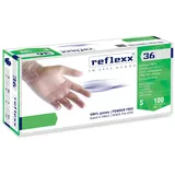 Reflexx R36, puderfreie Vinylhandschuhe., L, durchsichtig, 100