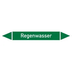 Rohrleitungskennzeichen Regenwasser - 100x15 mm Folie selbstklebend