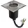Energmix LED Bodenleuchte Edelstahl quadratisch IP67 GU10