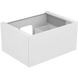 Keuco Edition 11 Waschtischunterschrank 31241110100 70 x 35 x 53,5 cm, mit LED-Beleuchtung, Lack Seidenmatt, Glas Anthrazit klar