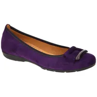 Gabor Damen, Klassische Ballerinas, Frauen Flats,Ballerina-Schuhe,Ballett-Schuhe,Ballet-Flats,flach,Ausgehschuhe,Abendschuhe,Purple,44 EU / 9.5