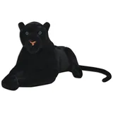 vidaXL Kuscheltier Panther 100 cm Schwarz