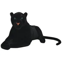 vidaXL Kuscheltier Panther 100 cm Schwarz