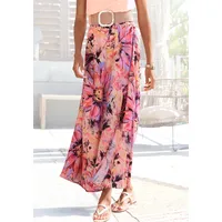 LASCANA Maxirock Damen Floral Pink 44