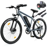 E Bike für Herren Damen, 26 Zoll E-Mountainbike Abnehmbarer 10.4Ah Akku,7-Gang Pro,3.5H Schnellladung,5 Fahrmodi, Elektrofahrrad Reichweite Max 100km,250W Motor Electric Fahrrad mit Schutzblech