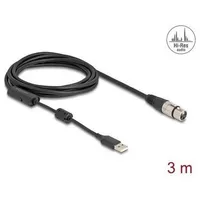 DeLock 84178 Audio-Kabel m XLR (3-pin) USB Typ-A Schwarz