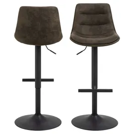Actona Barhocker Adisa 47 x 95 x 52,5 cm Grau