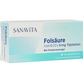 Sanavita Folsäure 5 mg Tabletten 50 St.