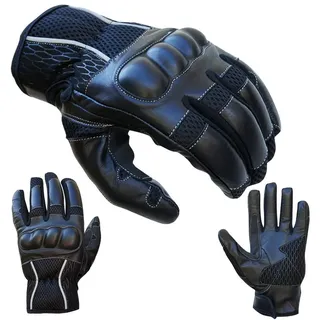 PROANTI Motorradhandschuhe Sommer Motorrad Handschuhe kurz (Gr. XS)