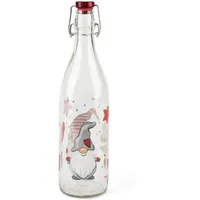 Excelsa Glasflasche, Gnomo Plastik 1 l, Bunt