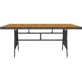 vidaXL Garten-Essgruppe 9-tlg. Grau