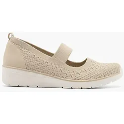 Komfort Slipper - Damen - beige