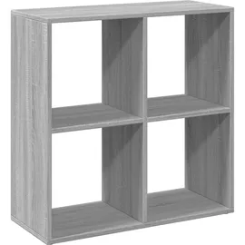 vidaXL Bücherregal 69,5 x 29 x 69,5 cm Grau