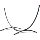 Potenza Indela Gestell Outdoor Hängemattengestell L 320 cm, 120 kg I Gestell für Hängematten, Rahmen aus Stahl wetterfest (Basic Graphit)