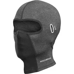 Dunkelgraue Fahrradbalaclava mit Brillenschlitz EINHEITSGRÖSSE