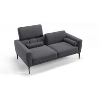 Sofanella 2-Sitzer Stoff BIANCO, Relaxsofa, Designsofa, Designer Couch, Italienisches Sofa, 2er Sofa grau