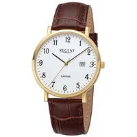 REGENT 11100311 Herrenuhr mit Lederband