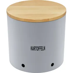 magu Vorratsdose Kartoffel Ø 23 cm Kunststoff Silber