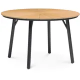 Idimex Gartentisch Ø 120 x 75 cm Schwarz/Natur