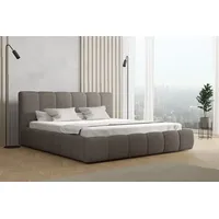 Fun Möbel Polsterbett Doppelbett GIULIA Komplettset 180x200cm Stoff Freya