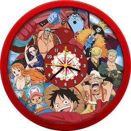 One Piece Wanduhr 25cm Anime Uhr mit Strohhut-Bande