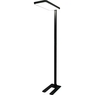 LUXULA Stehlampe LED Büro-Stehleuchte, Up/Down, schwarz