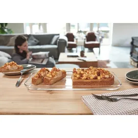 LEONARDO Platte Ciao 33,7 x 16,9 cm Glas Transparent Klar