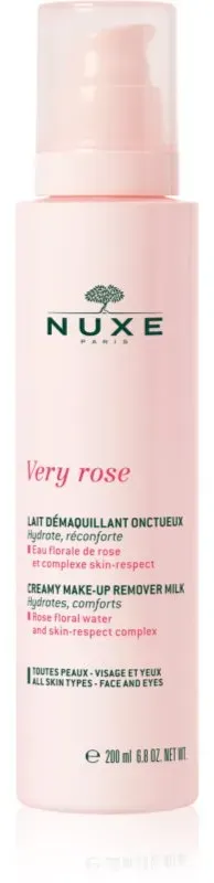 Nuxe Very Rose Creamy Make-up Remover Milk sanfte Lotion zum Abschminken für alle Hauttypen 200 ml