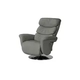 HIMOLLA Relaxsessel 7628 Leder 83 x 113 x 92 cm Grau