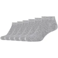 Camano 6er Pack camano Silky Feeling Sneakersocken Damen 9300 - light grey melange 39-42