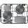 Bauknecht BK6FC11BS7A0X Geschirrspüler (freistehend, 450 mm breit, Edelstahl)