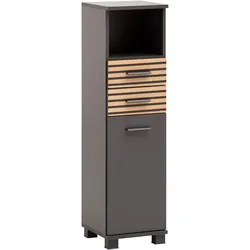 Tchibo - Highboard »Katta« - 30,5x32,5x110,5cm - anthrazit - Holz / Metall / Kunststoff