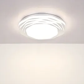 GLOBO Deckenlampe Küchenleuchte Wohnzimmerleuchte LED dimmbar 3-Stufen Cct opal chrom