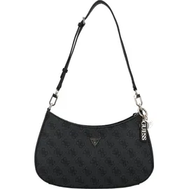 GUESS Noelle II Top Zip Shoulder Bag Coal Logo