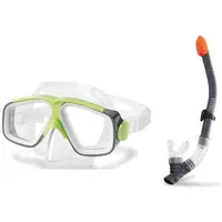 Intex 55949 – Verschiedenes Set aus Fahrermaske und Schnorchel, 1 Stück, latexfrei, mehrfarbig, ab 8 Jahren