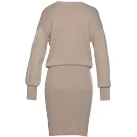 LASCANA Strickkleid Mini Beige 36