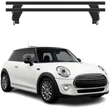 Omac Dachträger Querträger Alu für Mini Cooper F56 2014-2023 3Tür – Abschließbar – T-Nut – City-Crash-getestet – Max. 50 kg Silber