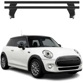 Omac Dachträger Querträger Alu für Mini Cooper F56 2014-2023 3Tür – Abschließbar – T-Nut – City-Crash-getestet – Max. 50 kg Silber