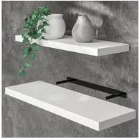 CASARIA Hängeregal 70 x 23 x 3,8 cm Weiß