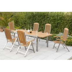 Gartensessel klappbar Keros Echtholz Akazie verstellbar