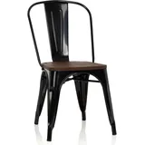 HJH Office Vantaggio Comfort W echtholz dunkel/metallic schwarz