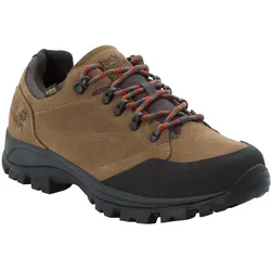 Jack Wolfskin Wanderschuhe Rebellion Texapore Low (Trekking, Nubukleder, wasserdicht) phantombraun Herren