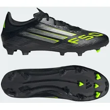 adidas F50 League FG/MG Herren Core Black/Iron Metallic/Lucid Lemon 44