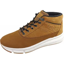 Tommy Hilfiger Herren Low Boot Stiefel Hybrid aus Leder, Braun (Desert Khaki), 41 - 41