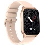 Levowatch LPro Smartwatch, 1.96 Zoll, Fitness Tracker Uhr inkl. Telefonfunktion und Musikplayer, KI-Funktion, 100+ Sportmodi, Schlafanalyse, dünne Smartwatch für Frauen, Damen (Rosa)