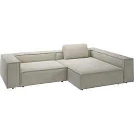 Home Affaire Ecksofa HOME AFFAIRE "Watertown, moderne XXL L-Form, 306 cm breit", beige (sand), B:306cm H:68cm T:191cm, 94% Polyester, 6% Nylon, Sofas, Ecksofa, Komfortabel mit tiefer Sitzfläche – ideal für große Wohnräume