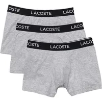 Lacoste Trunks grey chine S 3er Pack