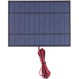 Pilipane 6V 6W 230X170mm Mikro-Mini-Solar-Panel-Zellen Sonnenkollektor für Sonnenenergie,Heimwerken, DIY, Mini-Solarzellen Polysilizium mit 200 cm rotem schwarzem Draht