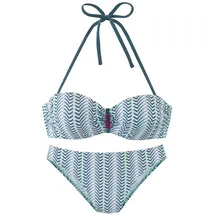 VIVANCE Bügel-Bandeau-Bikini Damen Blau 42 Cup E